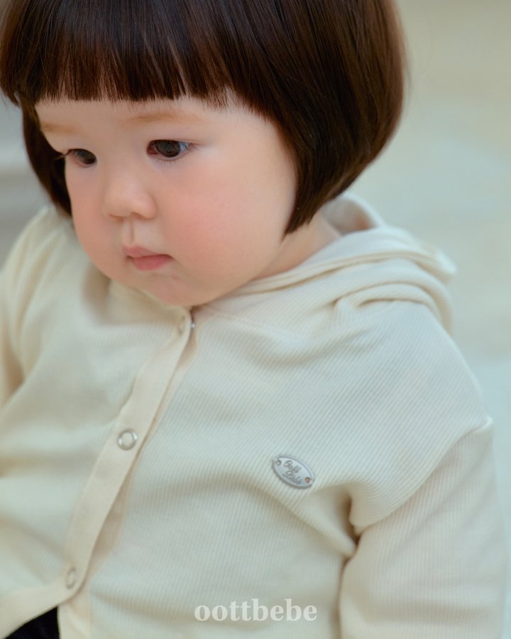 Oott Bebe - Korean Baby Fashion - #babyboutique - Olive Cardigan Set (set of 2) - 5