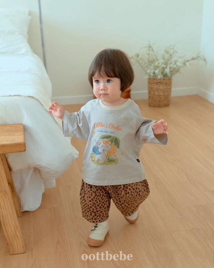 Oott Bebe - Korean Baby Fashion - #babyboutique - Animal Raglan Tee - 2