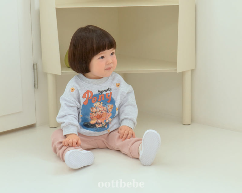 Oott Bebe - Korean Baby Fashion - #babyboutique - Pony Sweatshirt - 10