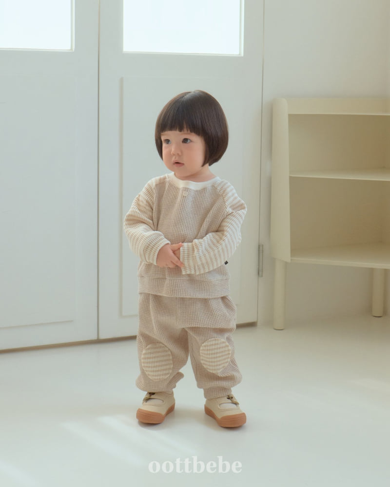Oott Bebe - Korean Baby Fashion - #onlinebabyshop - Cinnamon Waffle Set - 4