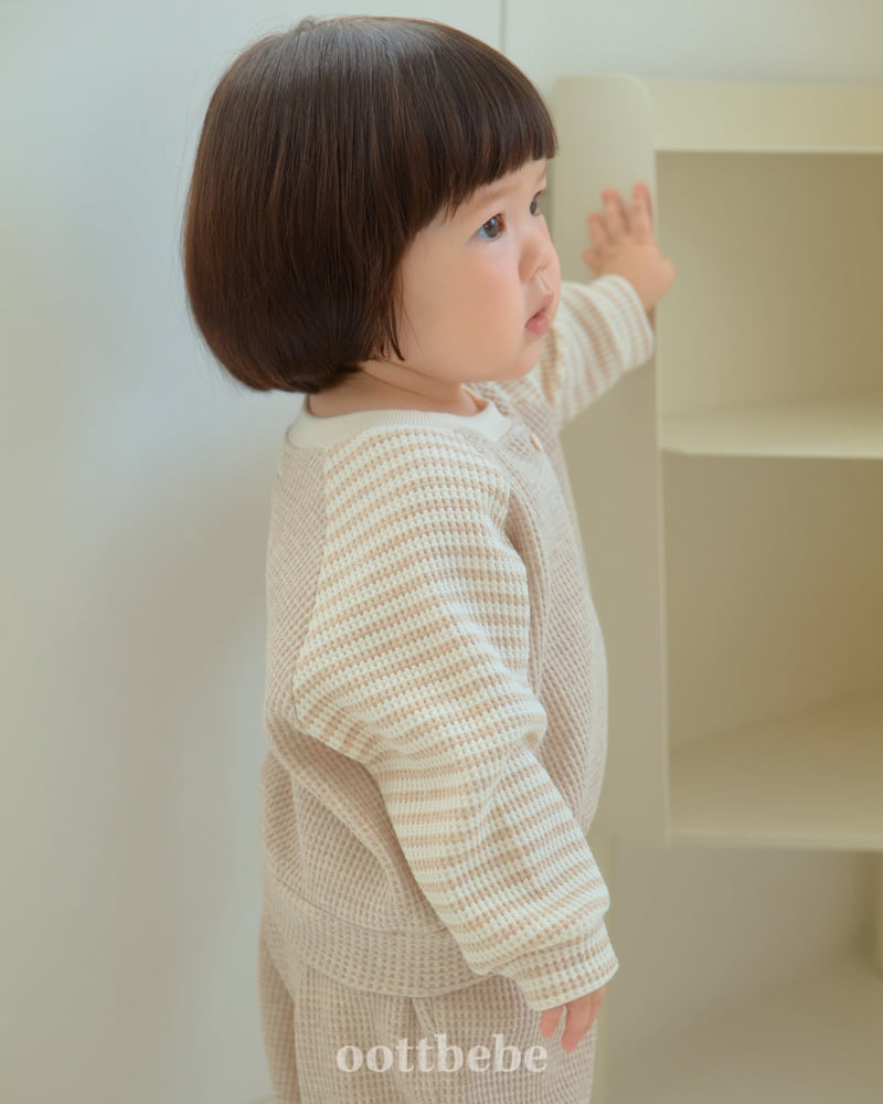 Oott Bebe - Korean Baby Fashion - #babyboutique - Cinnamon Waffle Set - 5