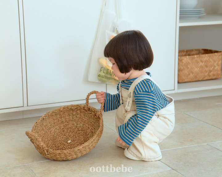 Oott Bebe - Korean Baby Fashion - #babyboutiqueclothing - Moby Denim Overalls - 5