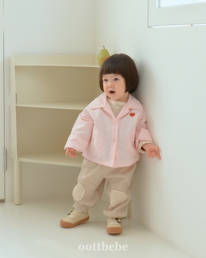 Oott Bebe - Korean Baby Fashion - #babyboutiqueclothing - Oxford Jacket
