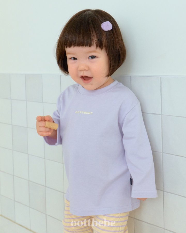 Oott Bebe - Korean Baby Fashion - #babyboutiqueclothing - Macaron Tee Set (Kids) - 8