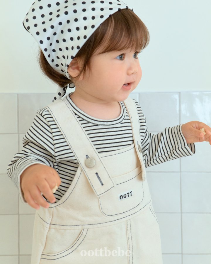 Oott Bebe - Korean Baby Fashion - #babyboutiqueclothing - Moby Denim One-piece - 7