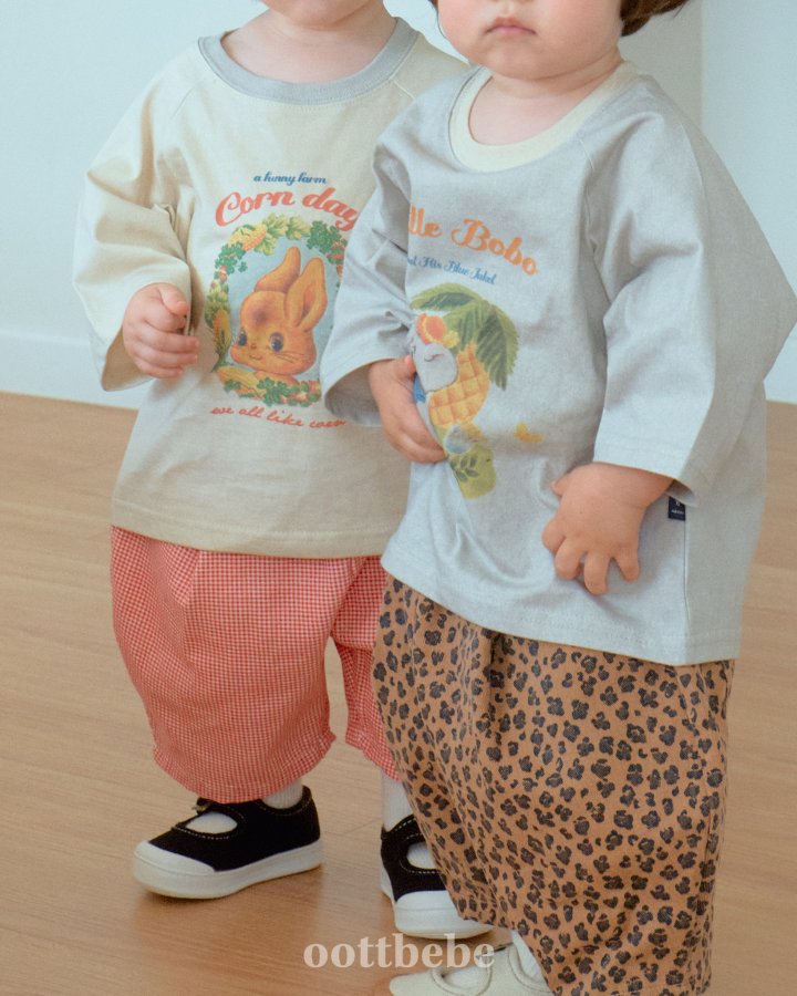 Oott Bebe - Korean Baby Fashion - #babyboutique - Animal Raglan Tee - 4