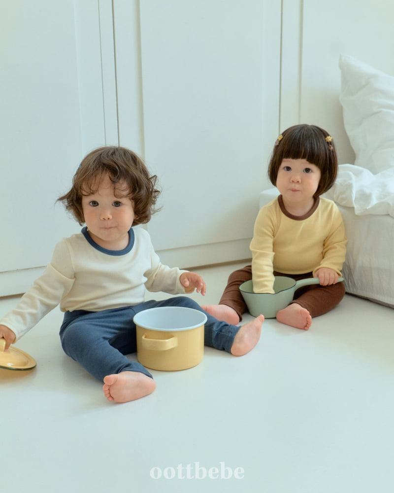 Oott Bebe - Korean Baby Fashion - #babyboutiqueclothing - Pudding Modal Ribbed Easywear - 9