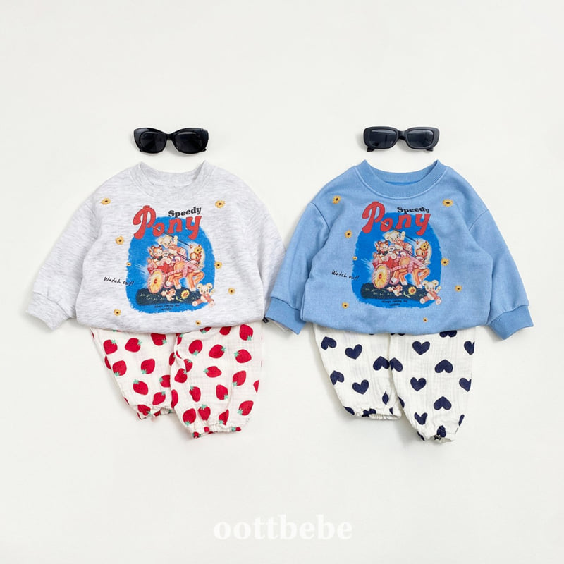 Oott Bebe - Korean Baby Fashion - #babyboutiqueclothing - Pony Sweatshirt - 11
