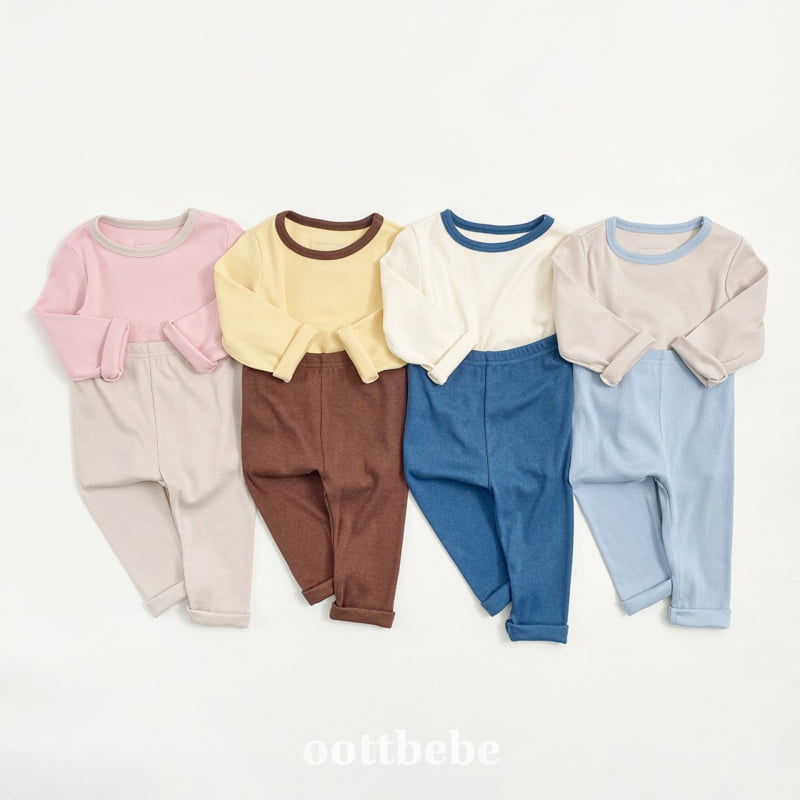 Oott Bebe - Korean Baby Fashion - #babyclothing - Pudding Modal Ribbed Easywear - 10