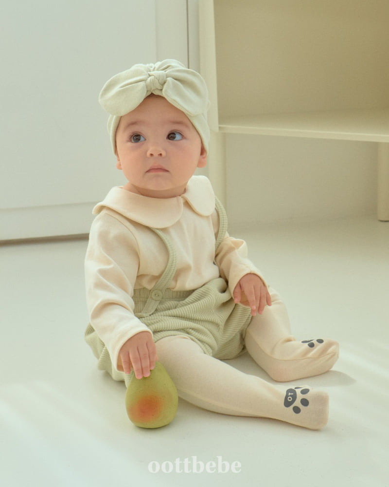 Oott Bebe - Korean Baby Fashion - #babyclothing - Petit Collar Tee (Bebe) - 3