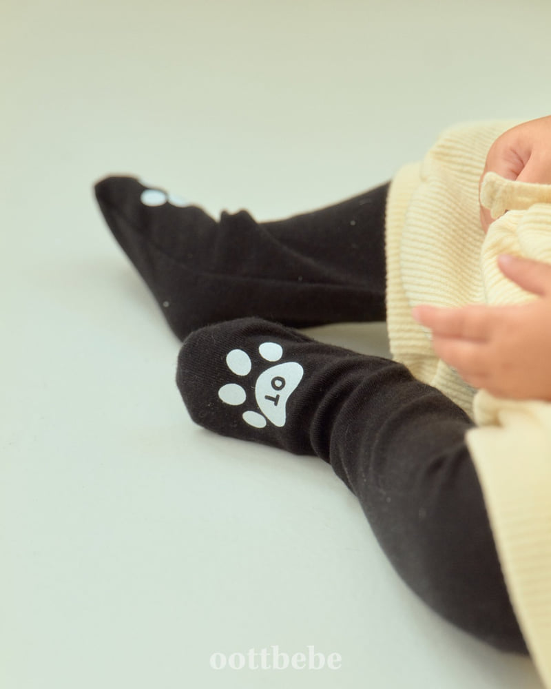 Oott Bebe - Korean Baby Fashion - #babyclothing - Petit Ribbed Leggings (Bebe)