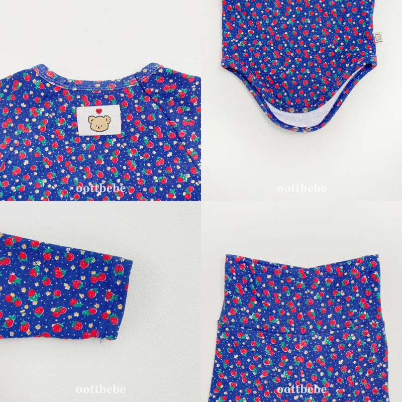 Oott Bebe - Korean Baby Fashion - #babyclothing - Strawberry Suit - 11
