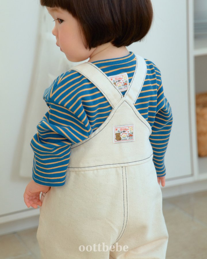 Oott Bebe - Korean Baby Fashion - #babyfashion - Moby Denim Overalls - 7