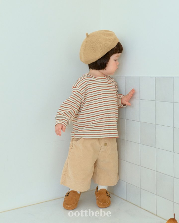 Oott Bebe - Korean Baby Fashion - #babyfashion - Dandy Corduroy Pants - 6