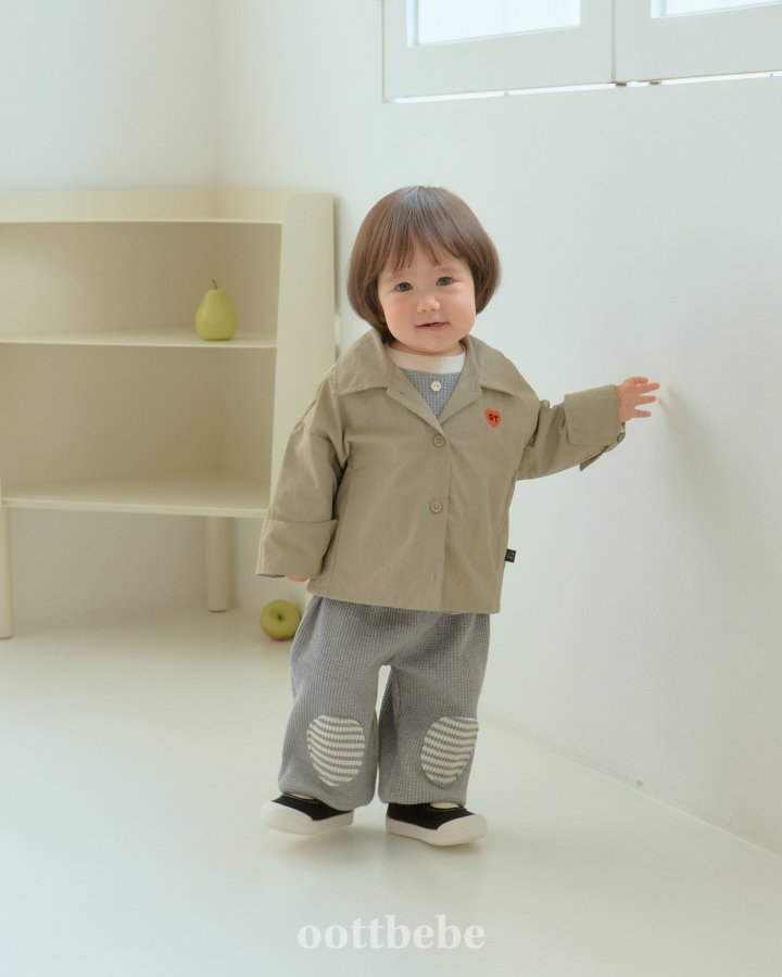 Oott Bebe - Korean Baby Fashion - #babyfashion - Oxford Jacket - 3