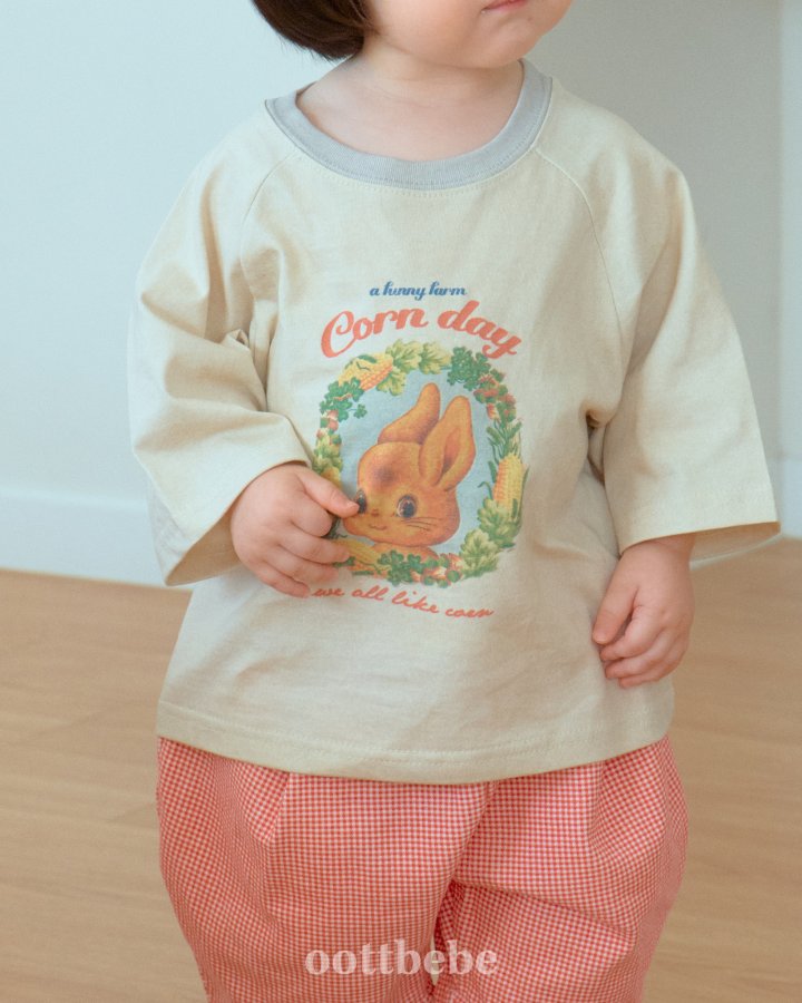Oott Bebe - Korean Baby Fashion - #babyfashion - Animal Raglan Tee - 6