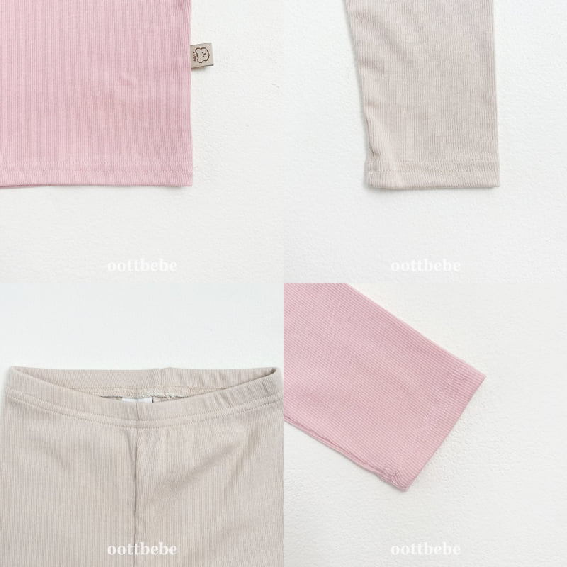 Oott Bebe - Korean Baby Fashion - #babyfashion - Pudding Modal Ribbed Easywear - 11