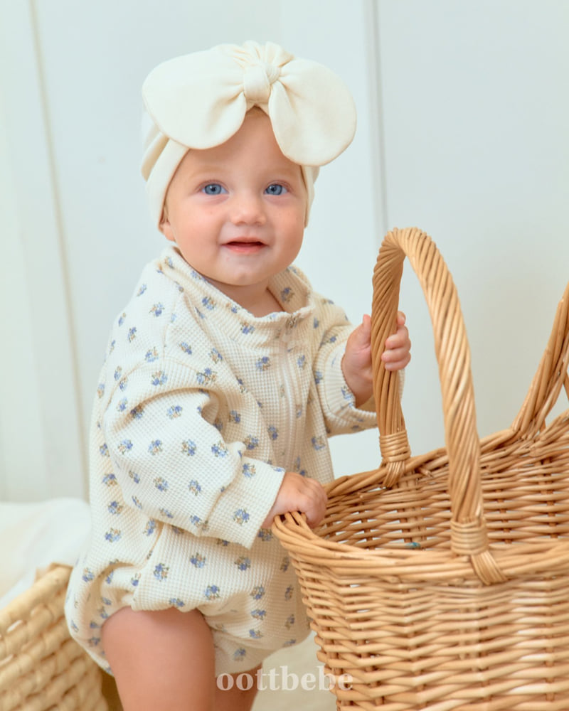 Oott Bebe - Korean Baby Fashion - #babyfashion - Sweet Waffle Anorak Suit - 6