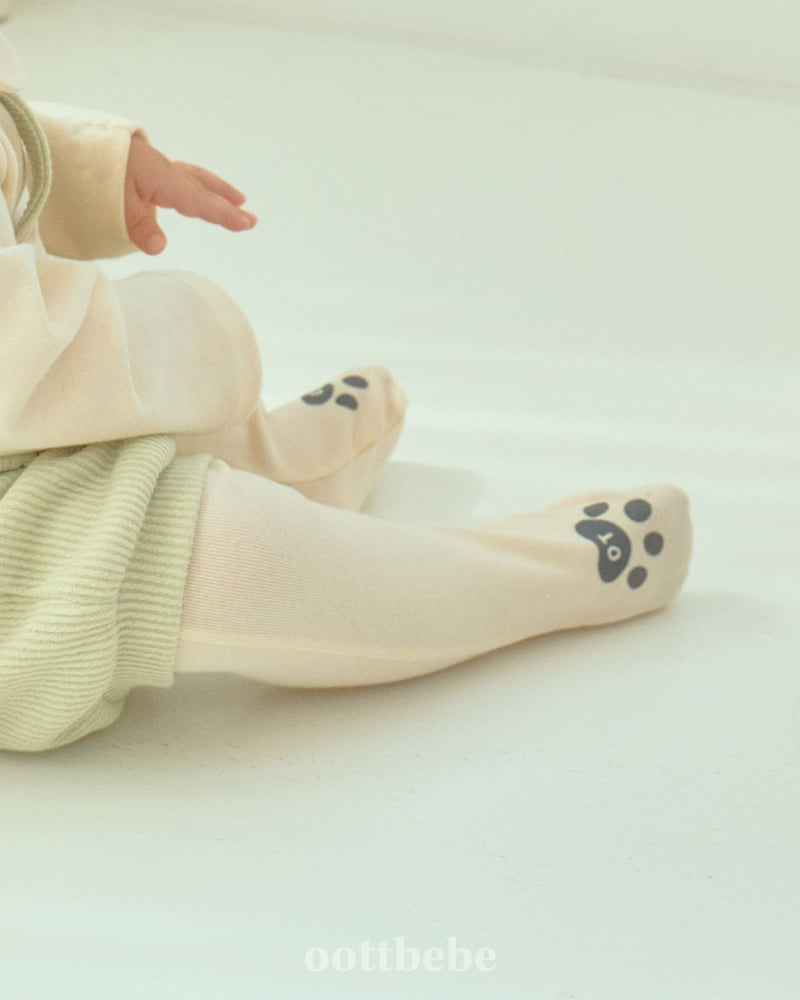 Oott Bebe - Korean Baby Fashion - #babyfashion - Petit Ribbed Leggings (Bebe) - 2