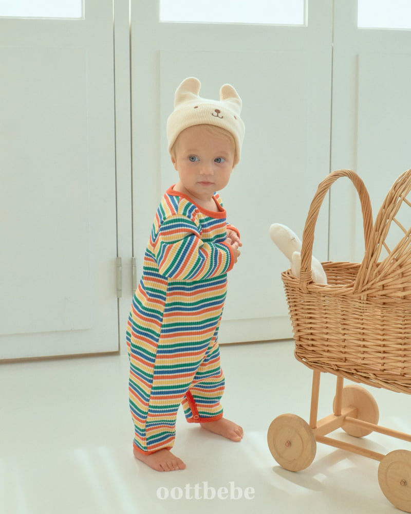 Oott Bebe - Korean Baby Fashion - #babyfashion - Palette Full Bodysuit