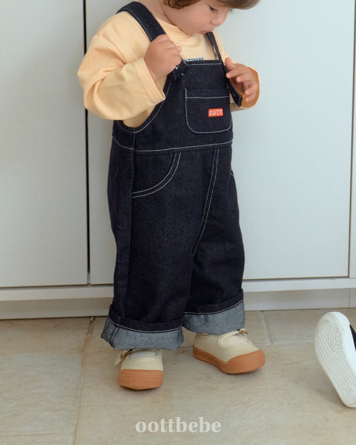 Oott Bebe - Korean Baby Fashion - #babyfever - Moby Denim Overalls - 8
