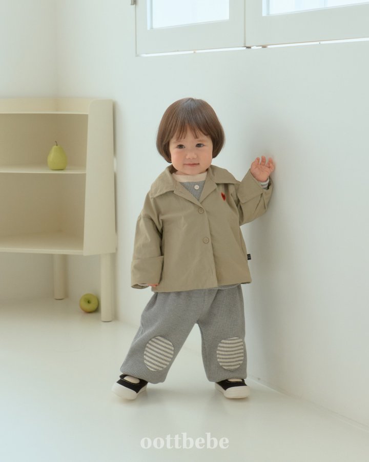 Oott Bebe - Korean Baby Fashion - #babyfashion - Oxford Jacket - 4