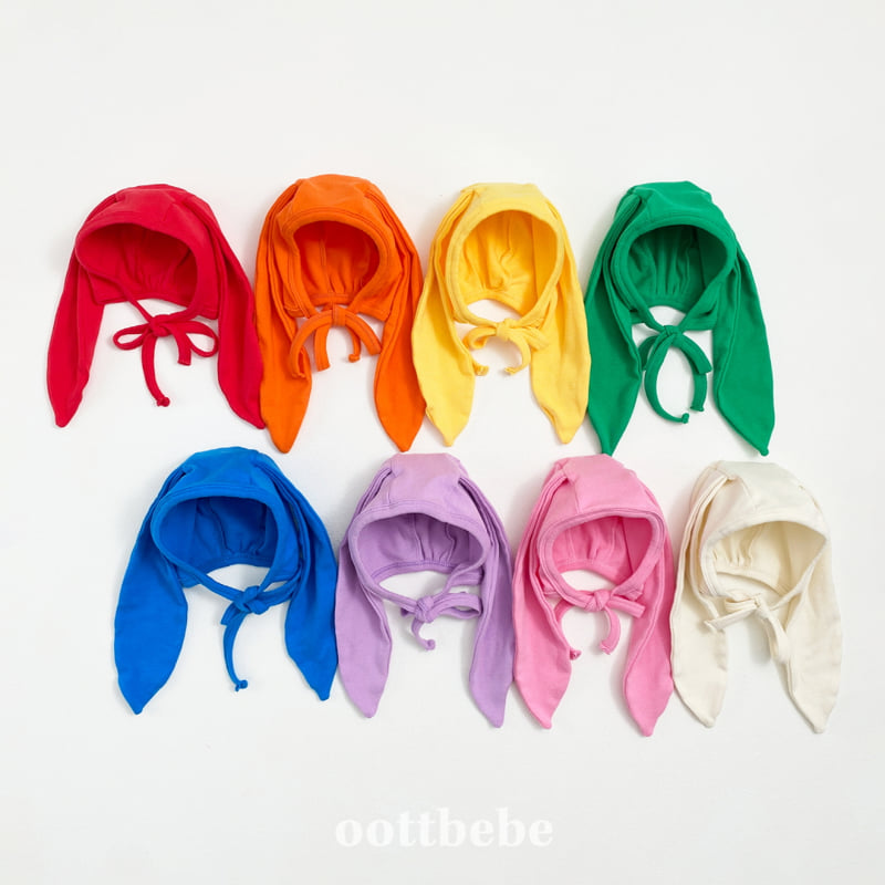 Oott Bebe - Korean Baby Fashion - #babyfever - Rainbow Bunny Bonnet