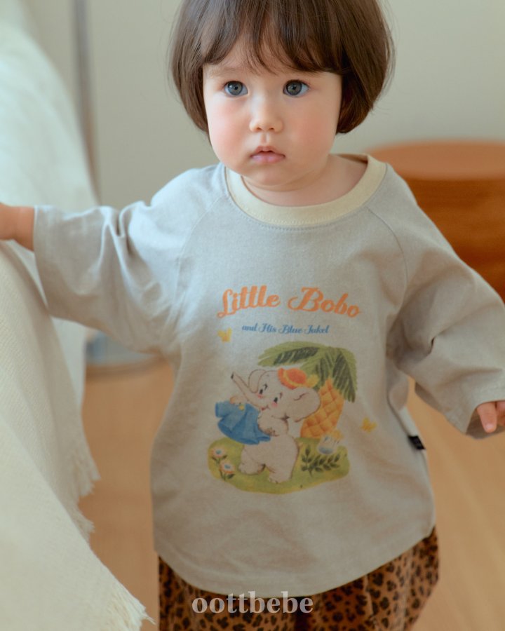 Oott Bebe - Korean Baby Fashion - #babyfever - Animal Raglan Tee - 7