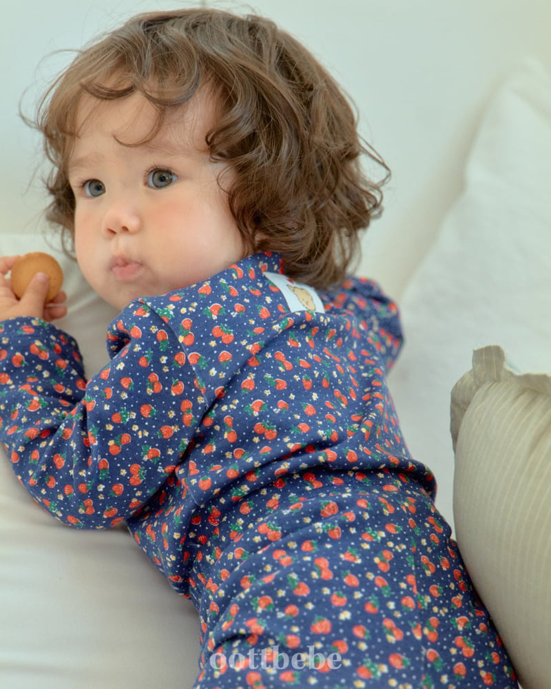 Oott Bebe - Korean Baby Fashion - #babyfever - Strawberry Easywear - 8