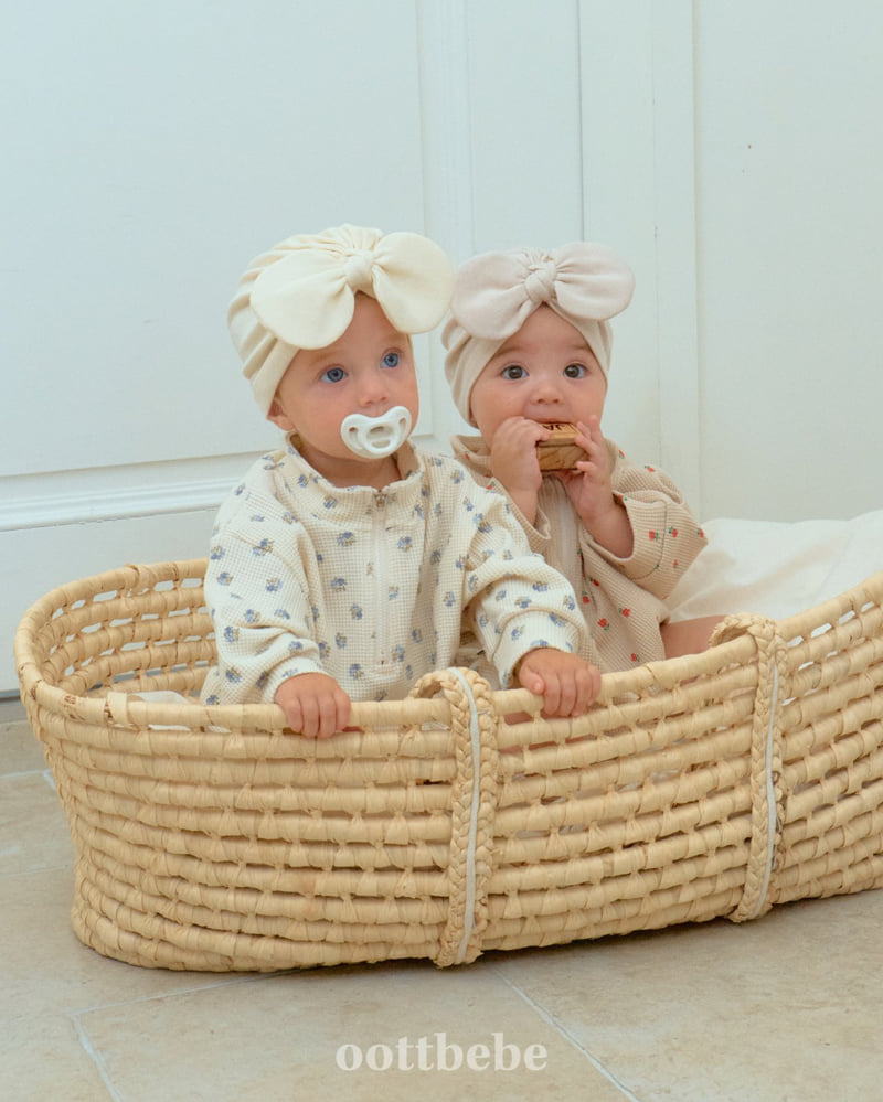 Oott Bebe - Korean Baby Fashion - #babyfever - Sweet Waffle Anorak Suit - 7