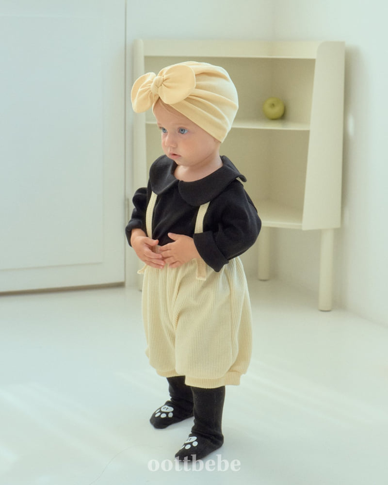 Oott Bebe - Korean Baby Fashion - #babyfashion - Pumpkin Suspender Bloomer (Bebe) - 4