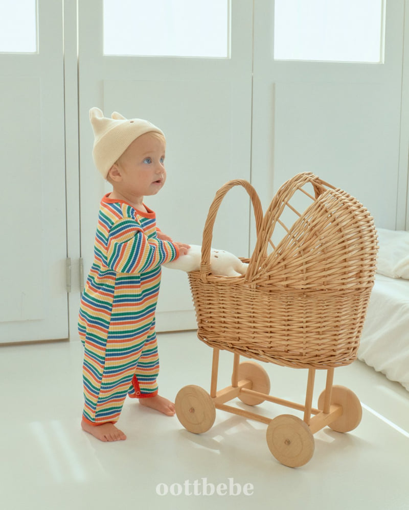Oott Bebe - Korean Baby Fashion - #babyfever - Palette Full Bodysuit - 2