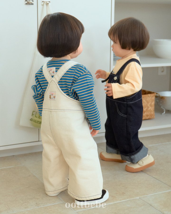 Oott Bebe - Korean Baby Fashion - #babygirlfashion - Moby Denim Overalls - 9