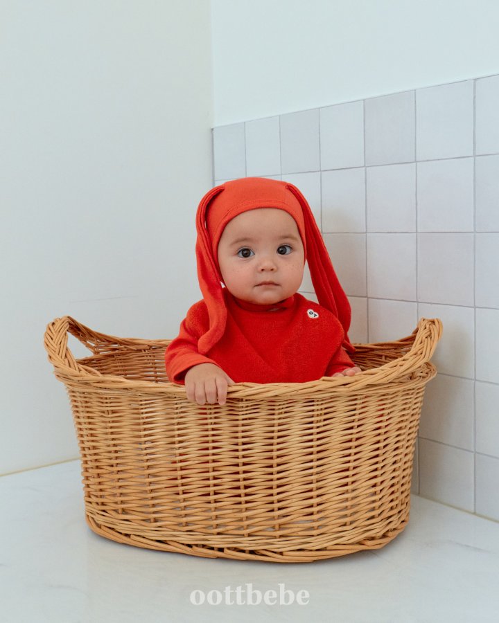 Oott Bebe - Korean Baby Fashion - #babygirlfashion - Rainbow Bunny Bonnet - 2