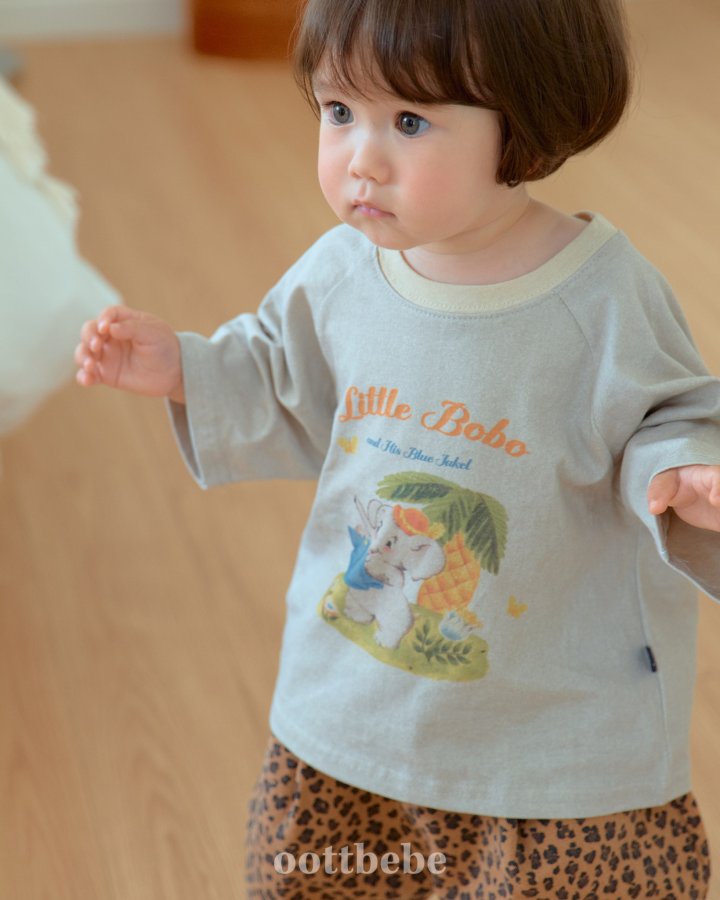 Oott Bebe - Korean Baby Fashion - #babygirlfashion - Animal Raglan Tee - 8