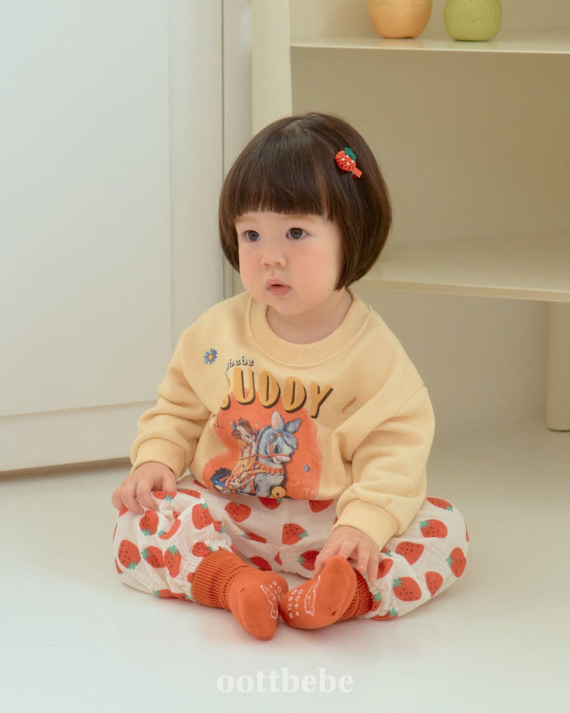 Oott Bebe - Korean Baby Fashion - #babygirlfashion - Buddy Sweatshirt - 2