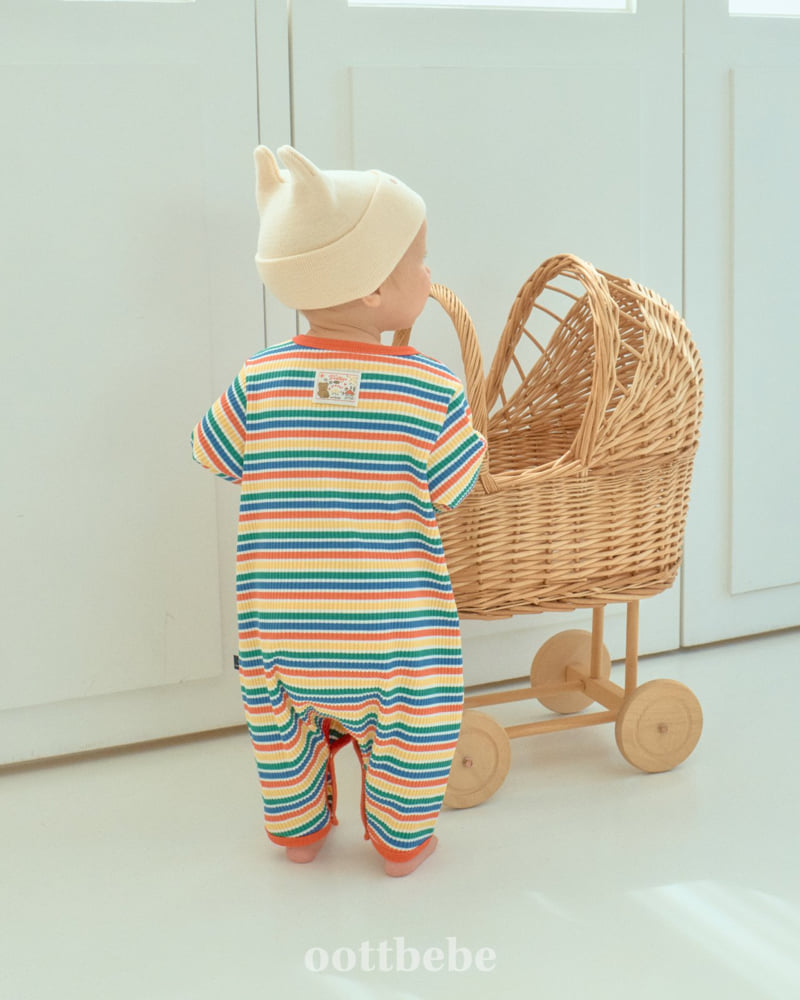 Oott Bebe - Korean Baby Fashion - #babygirlfashion - Palette Full Bodysuit - 3