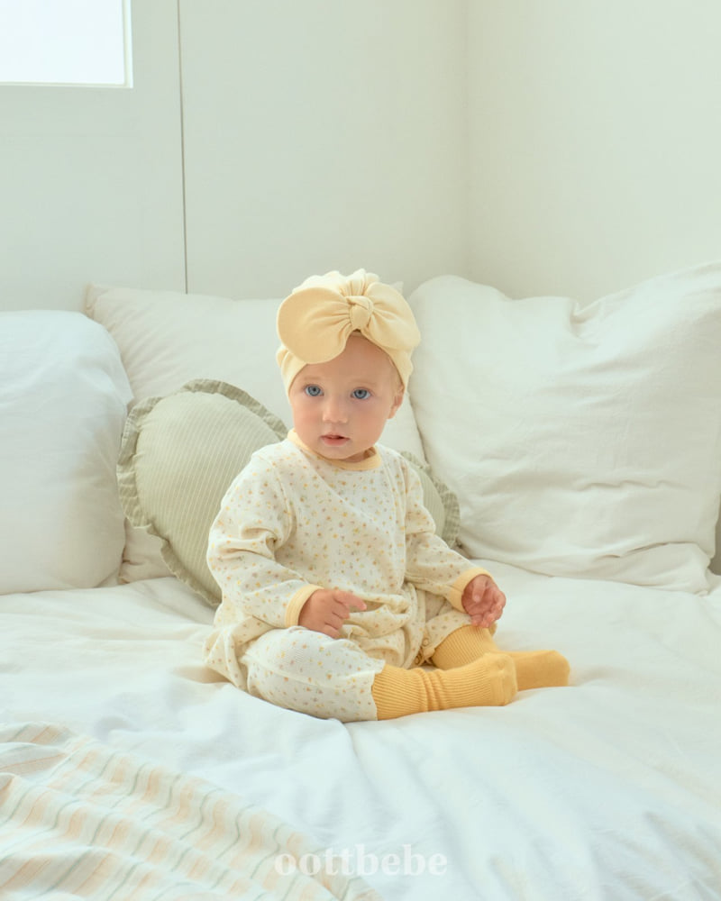 Oott Bebe - Korean Baby Fashion - #babygirlfashion - Flowerberry Full Bodysuit