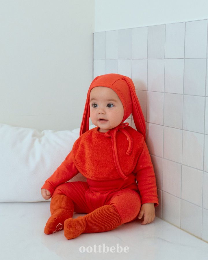 Oott Bebe - Korean Baby Fashion - #babylifestyle - Rainbow Bunny Bonnet - 3