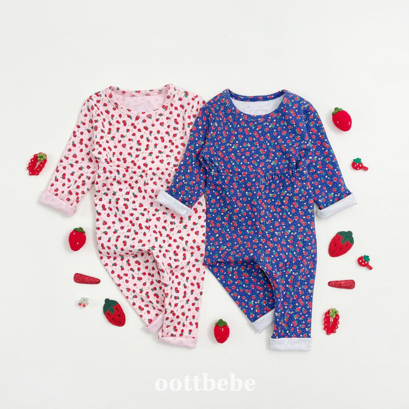 Oott Bebe - Korean Baby Fashion - #babylifestyle - Strawberry Easywear - 10