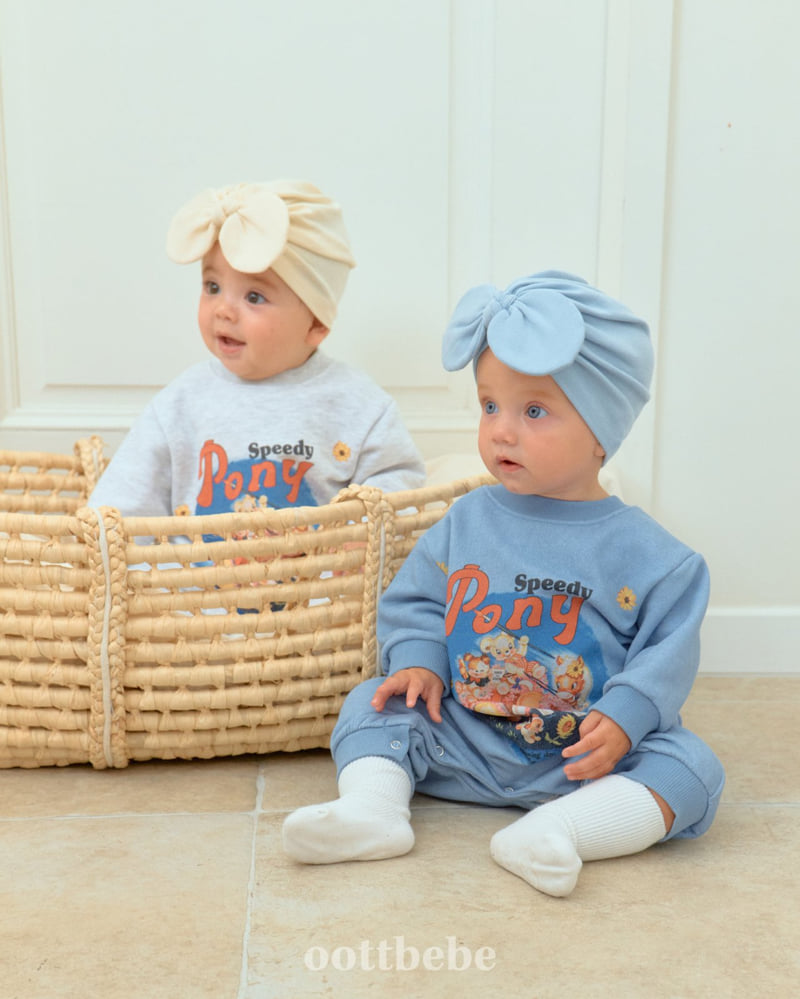 Oott Bebe - Korean Baby Fashion - #babylifestyle - Pony Full Bodysuit - 7