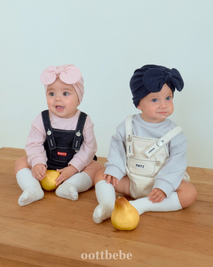 Oott Bebe - Korean Baby Fashion - #babyoninstagram - Moby Denim Overall Suit