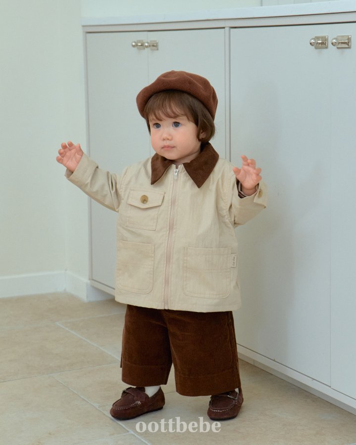 Oott Bebe - Korean Baby Fashion - #babyoninstagram - Dandy Corduroy Jacket