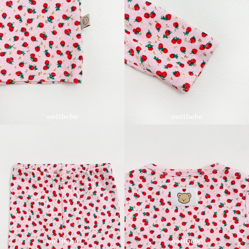 Oott Bebe - Korean Baby Fashion - #babyoninstagram - Strawberry Easywear - 11