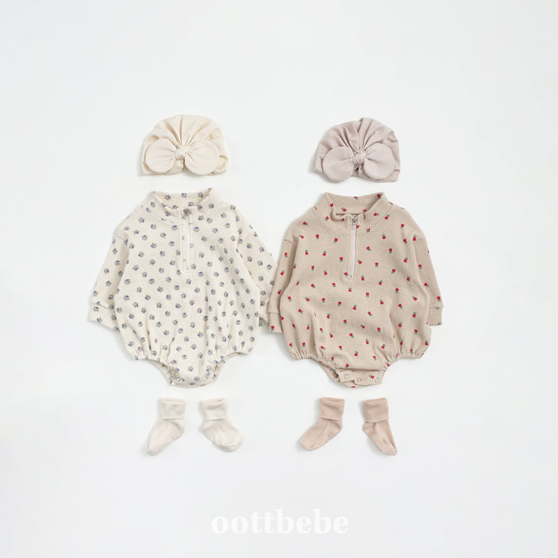 Oott Bebe - Korean Baby Fashion - #babyoninstagram - Sweet Waffle Anorak Suit - 10