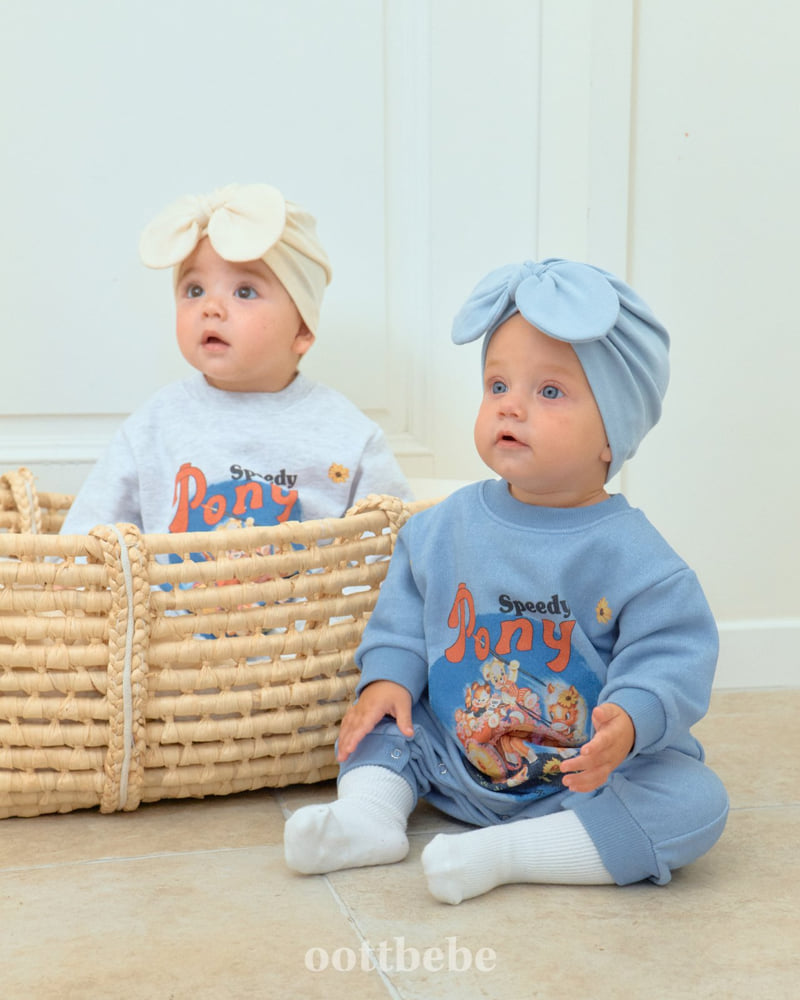 Oott Bebe - Korean Baby Fashion - #babyoninstagram - Pony Full Bodysuit - 8