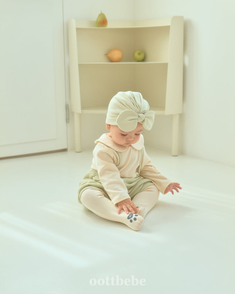 Oott Bebe - Korean Baby Fashion - #babyoninstagram - Petit Ribbed Leggings (Bebe) - 6