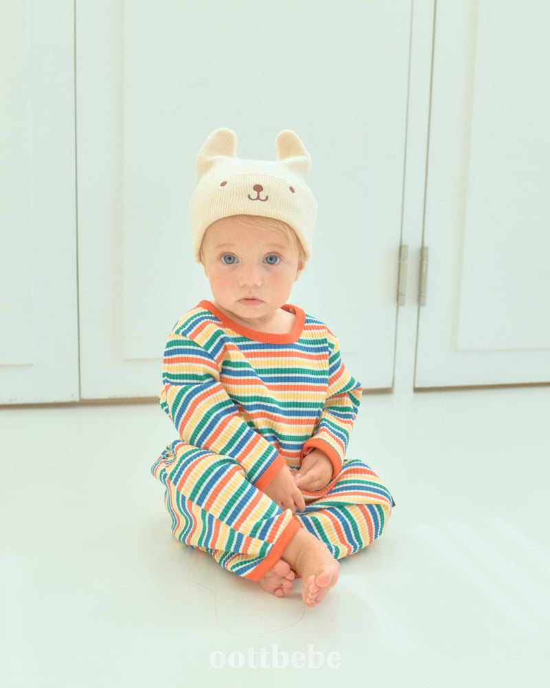 Oott Bebe - Korean Baby Fashion - #babyoninstagram - Palette Full Bodysuit - 5