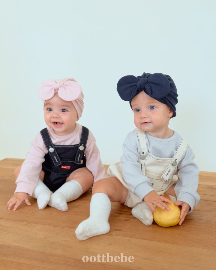 Oott Bebe - Korean Baby Fashion - #babyootd - Moby Denim Overall Suit - 2