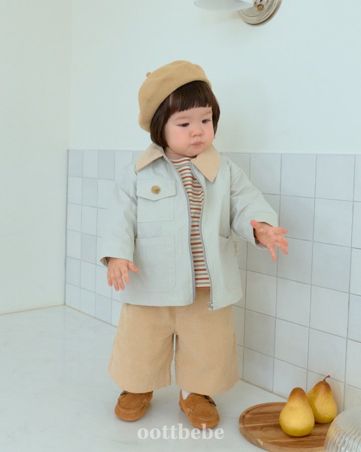 Oott Bebe - Korean Baby Fashion - #babyootd - Dandy Corduroy Jacket - 2